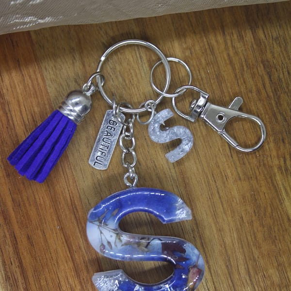 Letter S Resin Keyholder – Strength, Grace & Style