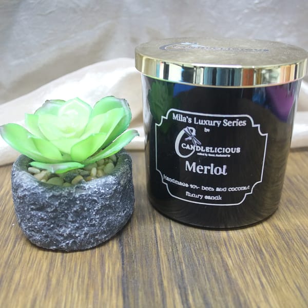 430g Merlot Hand Poured Soy,Coconut & Bees Wax Luxury Candle