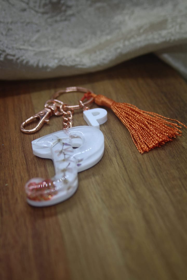 Letter P Resin Keyholder – Poise, Warmth & Radiance - Image 4