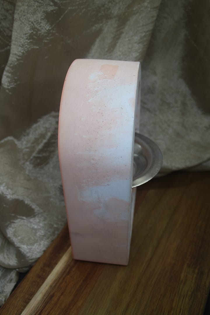 Orange & White Arc de Lumière tealight wax melt warmer