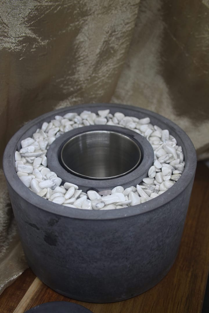 Elegant Tabletop Concrete Firepit - Image 9