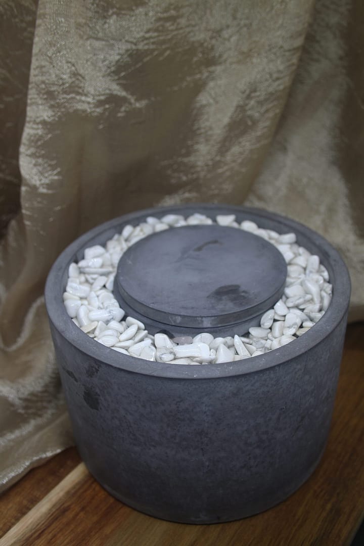 Elegant Tabletop Concrete Firepit - Image 8