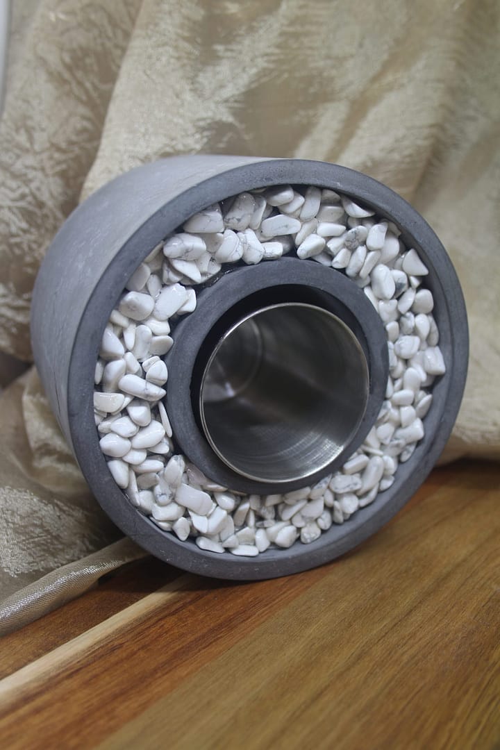 Elegant Tabletop Concrete Firepit - Image 7