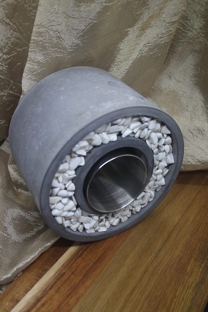 Elegant Tabletop Concrete Firepit - Image 6